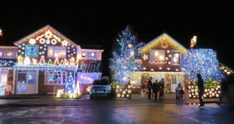 Trinity Close Burnham-on-Sea Christmas Lights